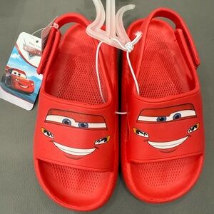 Disney cars Boys Sandals Slide SlipOn size 10‎ toddler NWT